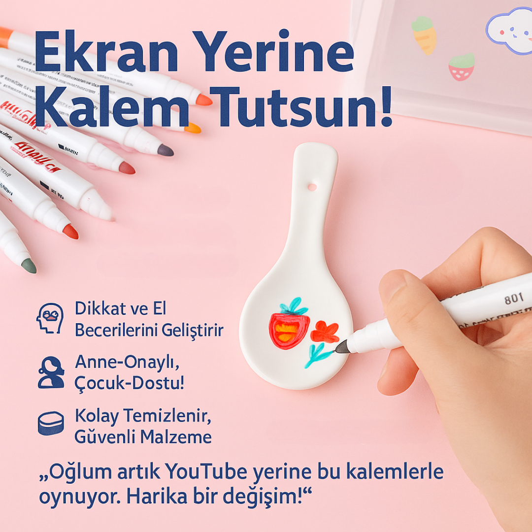 Minik Ressamlar için Sihirli Su Kalemi Seti